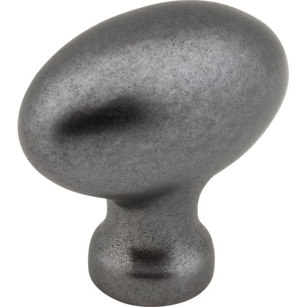 Jeffrey Alexander 1-9/16" Overall Length Gun Metal Football Lyon Cabinet Knob 3991DACM - main